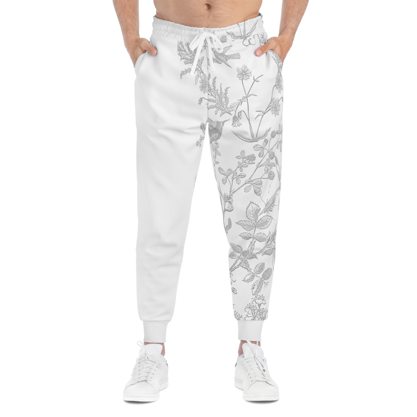 Floral Athletic Joggers, Sporty Lounge Pants, Yoga Wear, Gifts for Her, Cozy Activewear, Gym Essentials